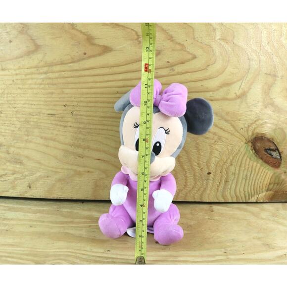 Disney Plush Minnie and Mickey Mouse Baby with Blanket Pink Blue - Picture 5 of 5